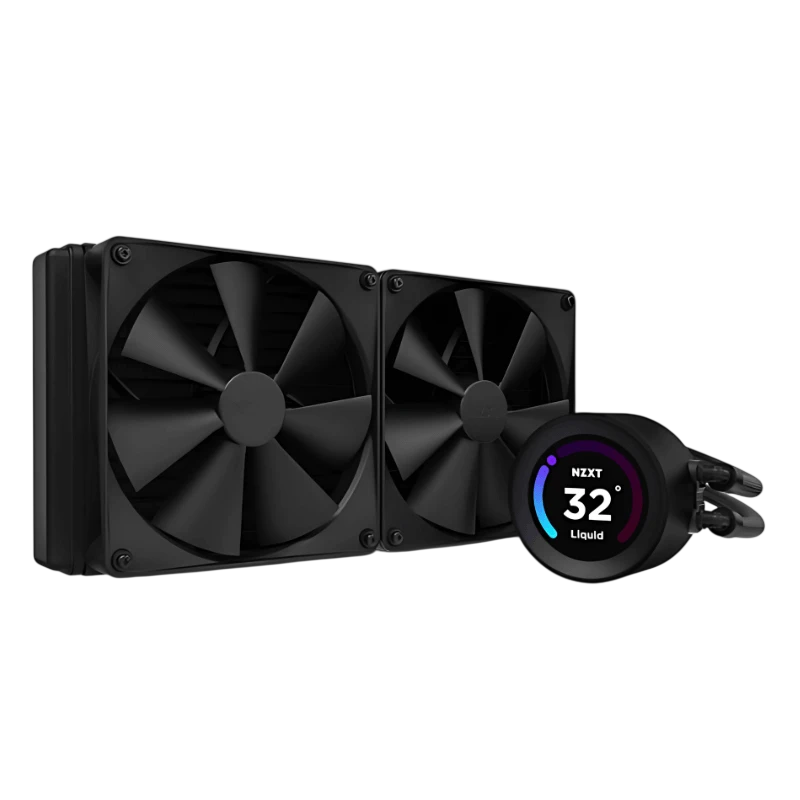 NZXT Kraken Elite 280 Negro 2 ventiladores Refrigeración líquida