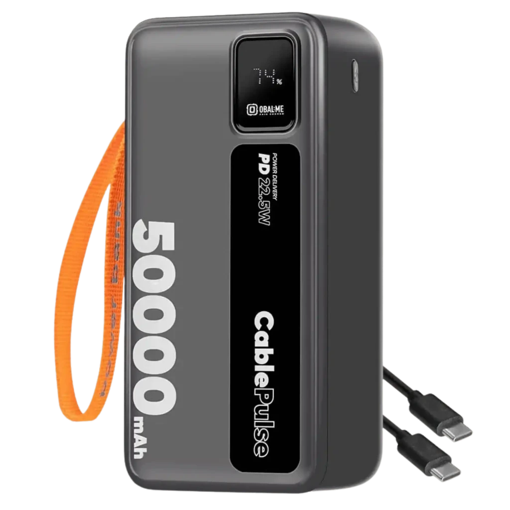 OBAL:ME CablePulse Negro 50000mAh 22,5W Power Bank