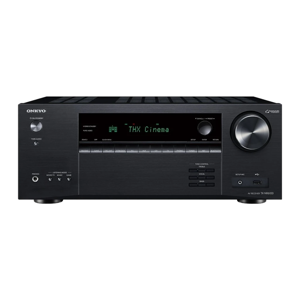 Onkyo TX-NR6100 Dolby Atmos DTS:X 165W Bluetooth 4.2 WiFi AirPlay entrada phono Receptor AV