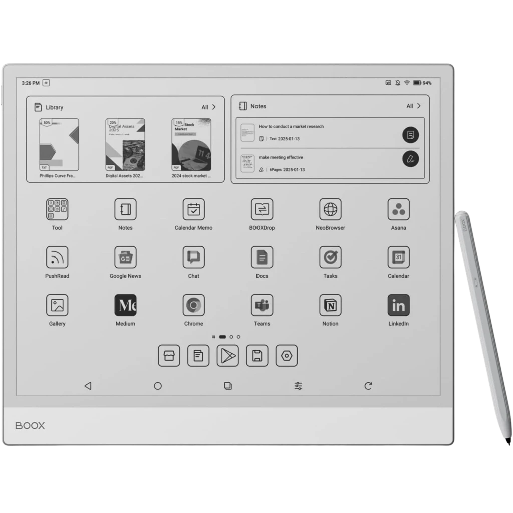 ONYX BOOX Note Max 128GB 13,3 pulgadas E Ink Carta 1300 eBook