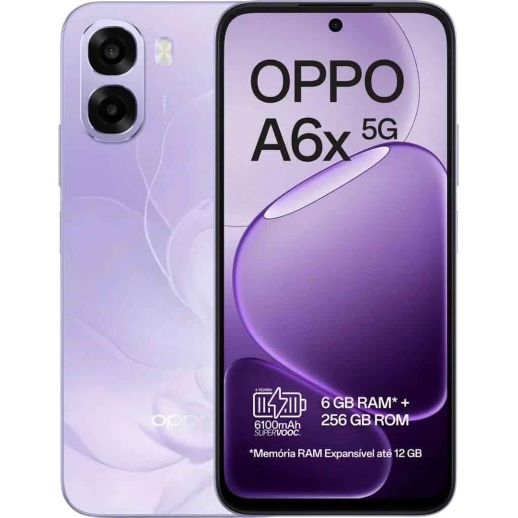 OPPO A6X 5G 6GB/256GB Lila 6,75 pulgadas LCD 120Hz 50MP 6100mAh NFC