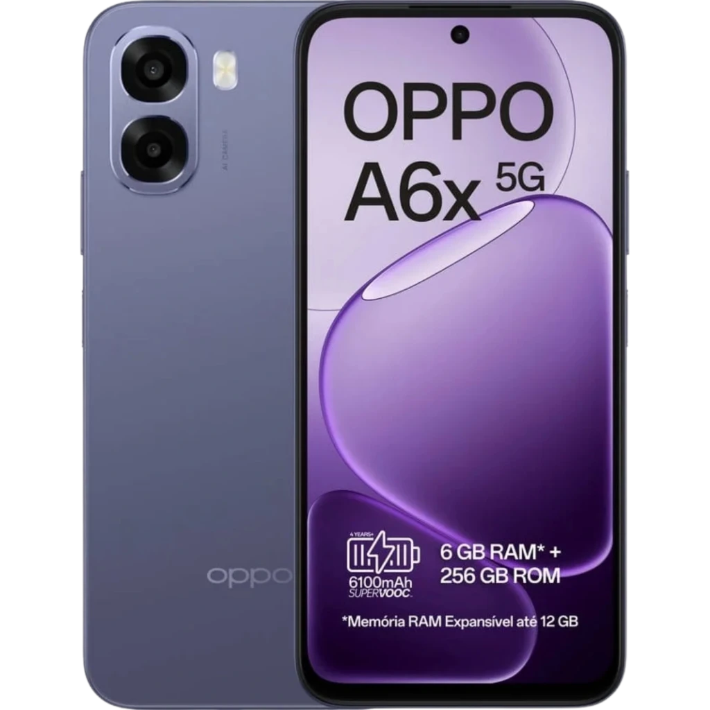 OPPO A6X 5G 6GB/256GB Negro 6,75 pulgadas LCD 120Hz 50MP 6100mAh NFC
