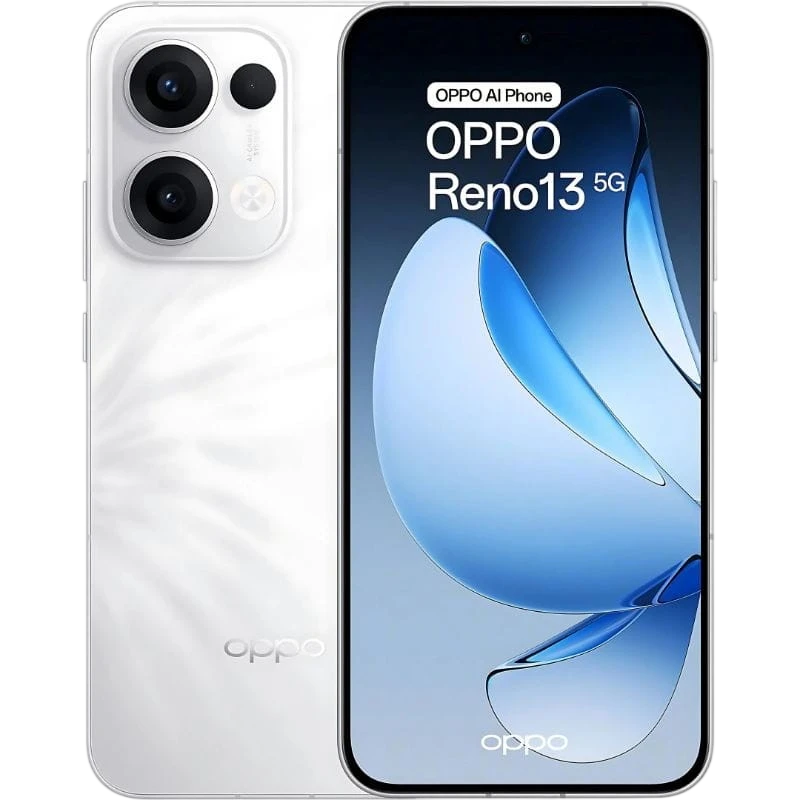 OPPO Reno13 5G 12GB/256GB Blanco Pluma 6,59 pulgadas AMOLED 120Hz 50MP 5600mAh 80W NFC