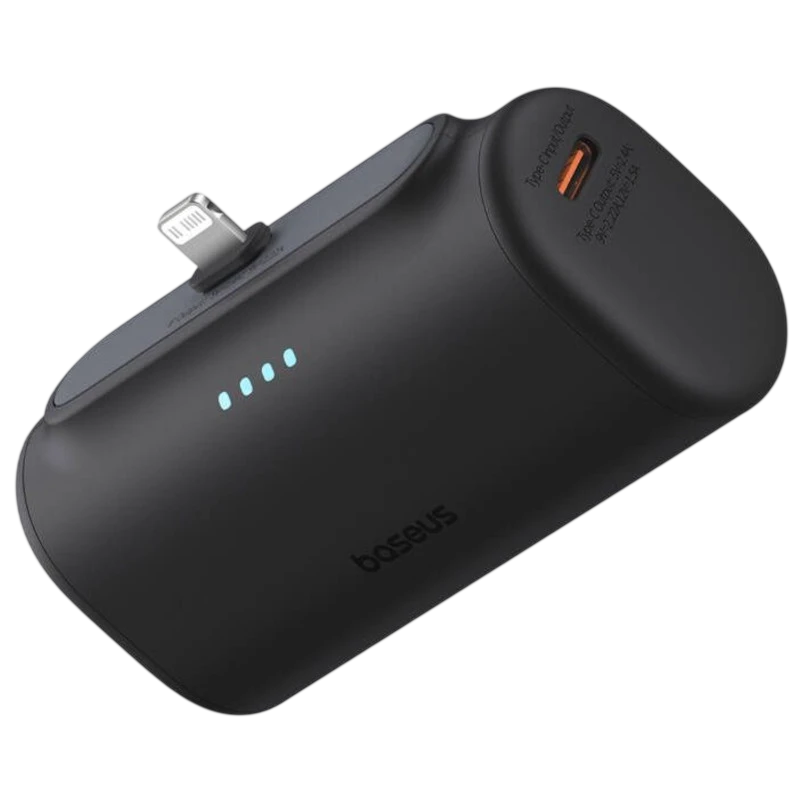 OS-Baseus Compact IP Negro 5000mAh 20W Lightning Power Bank