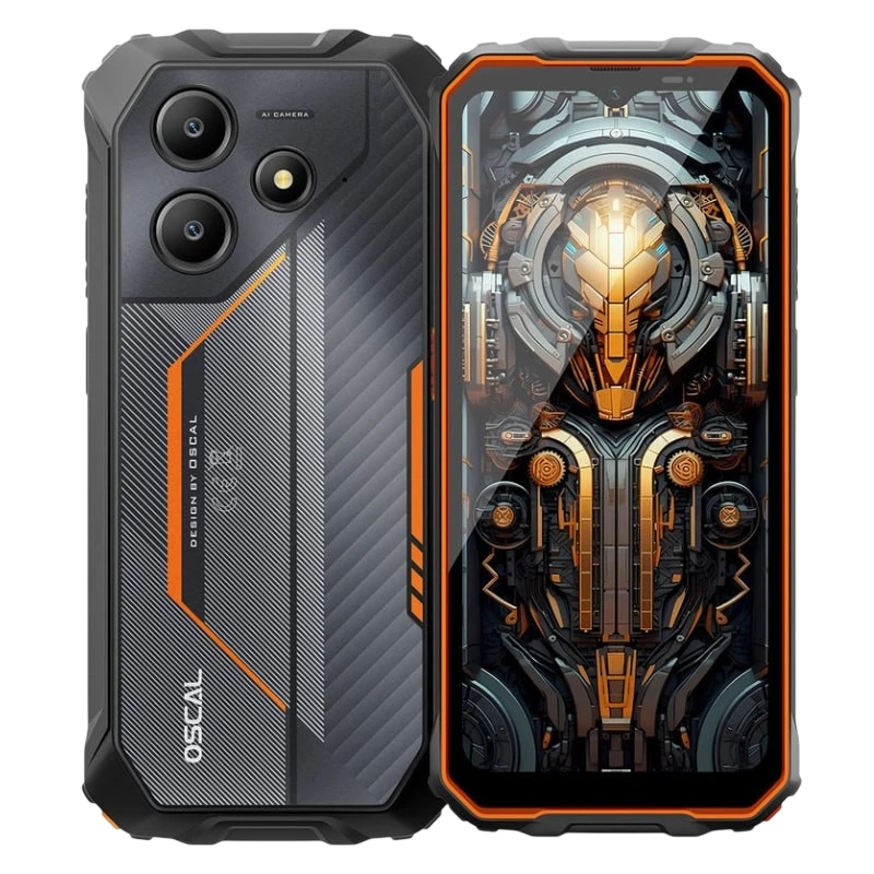 Oscal Marine 2 4GB/64GB Naranja Rugged IP68/IP69K 6,56 pulgadas IPS 90Hz 16MP 11000mAh 18W NFC