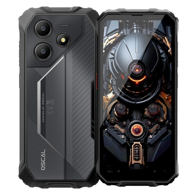 Oscal Marine 2 8GB/128GB Negro Rugged IP68/IP69K 6,56 pulgadas IPS 90Hz 16MP 11000mAh 18W NFC