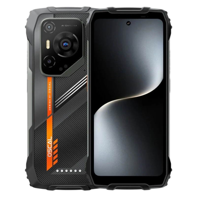 Oscal Pilot 3 5G 12GB/256GB Negro Rugged IP68/IP69K 6,78 pulgadas IPS 120Hz 50MP 7500mAh 33W NFC