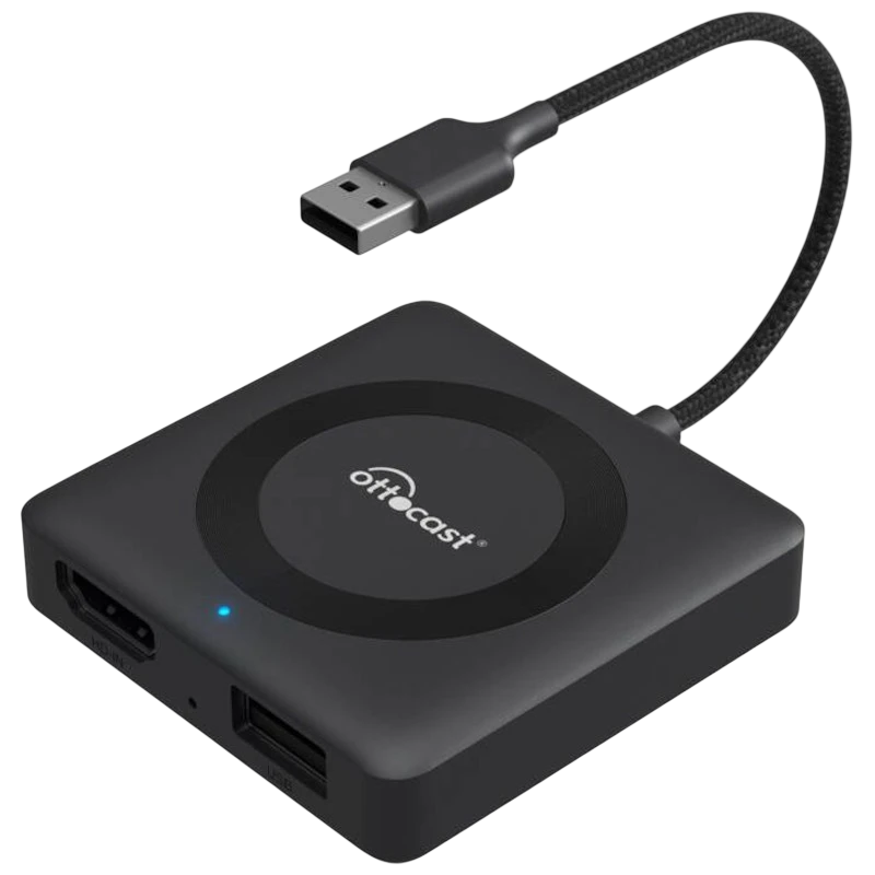 Ottocast MAX CA361-C4 Miracast para el coche inalámbrico Bluetooth 5.0 Adaptador