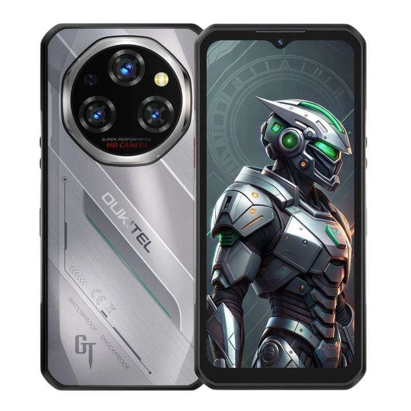 Oukitel WP62 5G 8GB/256GB Plata Rugged IP68/IP69K 6,58 pulgadas AMOLED 120Hz 108MP 11000mAh 33W NFC