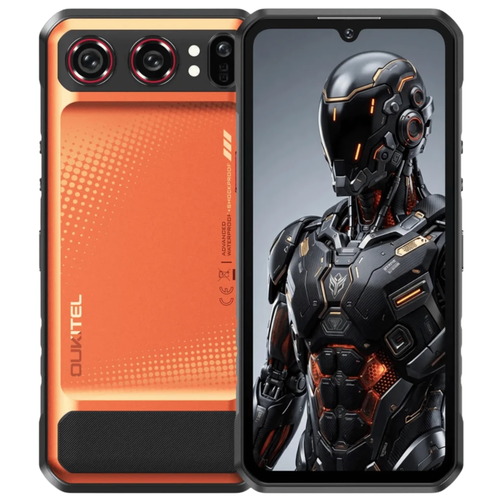 Oukitel WP68 Air 5G 12GB/512GB Naranja Rugged con visión nocturna IP68/IP69K 6,88 pulgadas IPS 120Hz 64MP 8000mAh 45W NFC