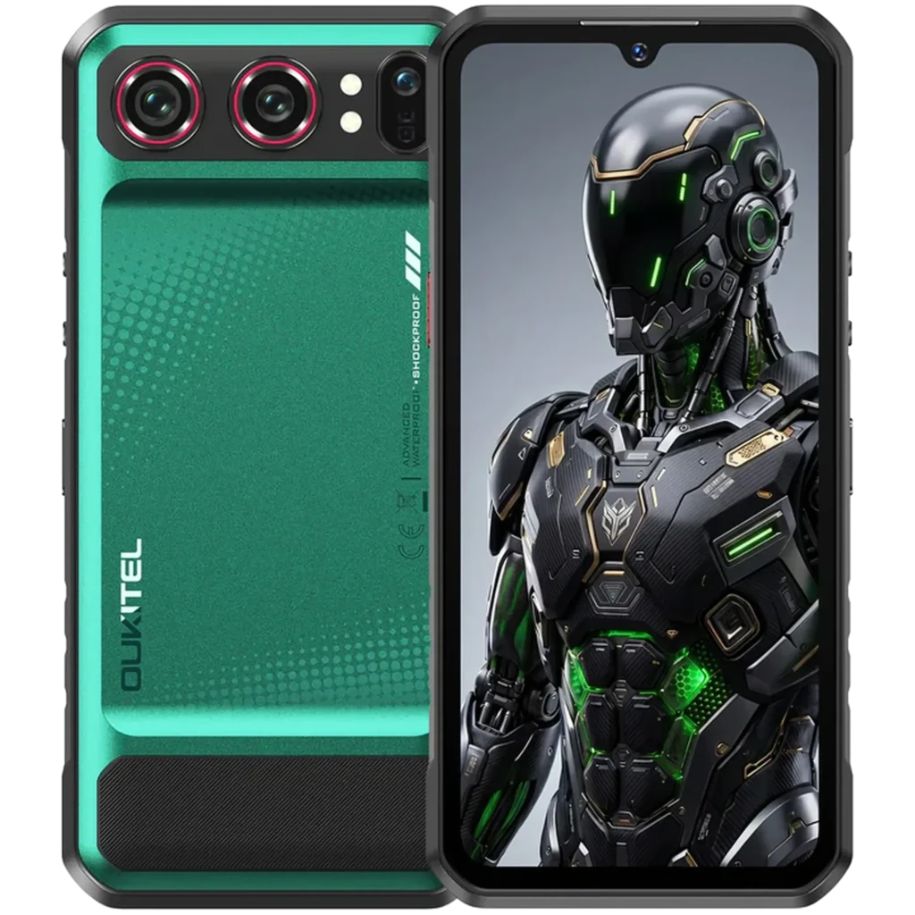 Oukitel WP68 Air 5G 12GB/512GB Verde Rugged con visión nocturna IP68/IP69K 6,88 pulgadas IPS 120Hz 64MP 8000mAh 45W NFC