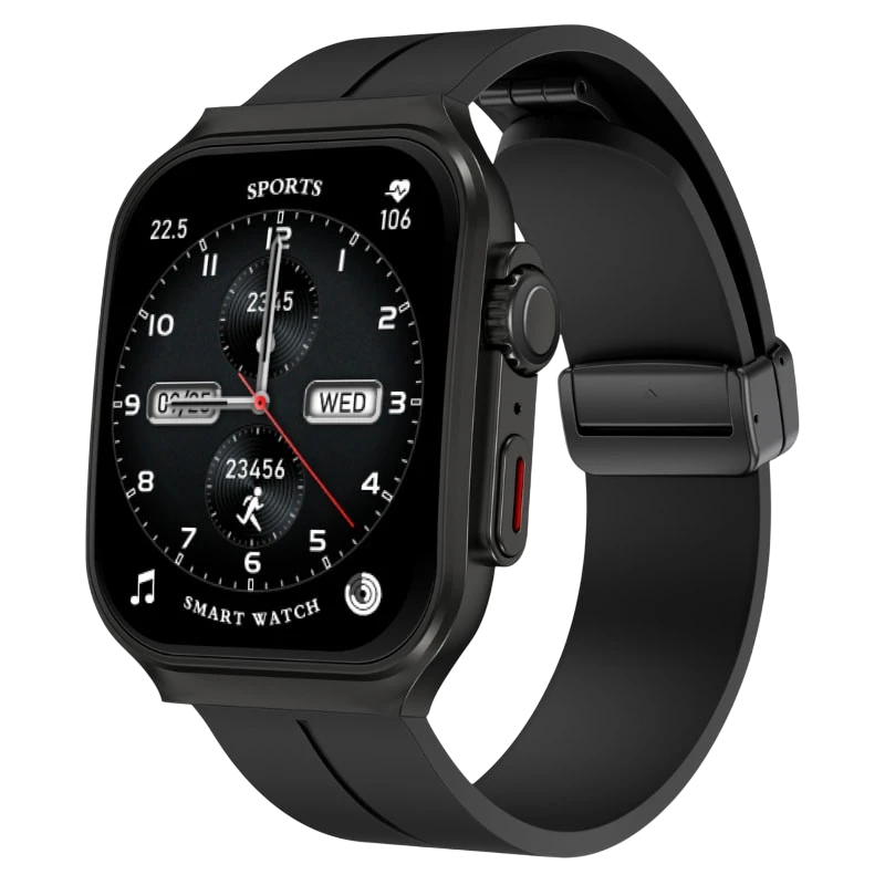 OV88 Negro Correa Silicona 2,01 pulgadas 7 días +120 deportes IP67 - Reloj inteligente