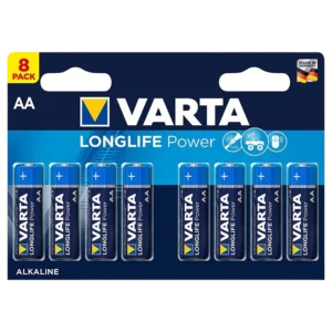 Pack 8x Pilas Varta AA Long Life Power LR06