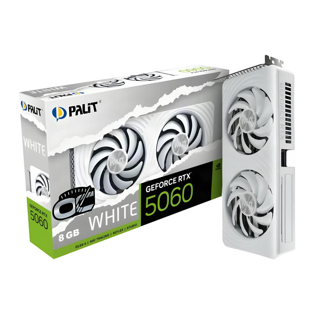 Palit GeForce RTX 5060 OC Blanco 8GB GDDR7 Tarjeta gráfica