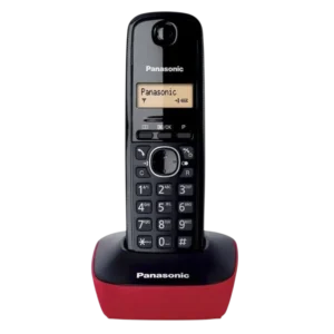 Panasonic KX-TG1611 Negro, Rojo DECT identificador de llamadas 15h de conversación Teléfono inalámbrico