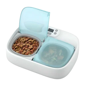 Petoneer Two-Meal Feeder Programable con APP Ideal para separar comida Seca de Comida Húmeda Comedero inteligente para Mascotas