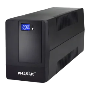 Phasak Essential Interactivo 2000VA 1200W Negro PH 9420 4 tomas LCD SAI