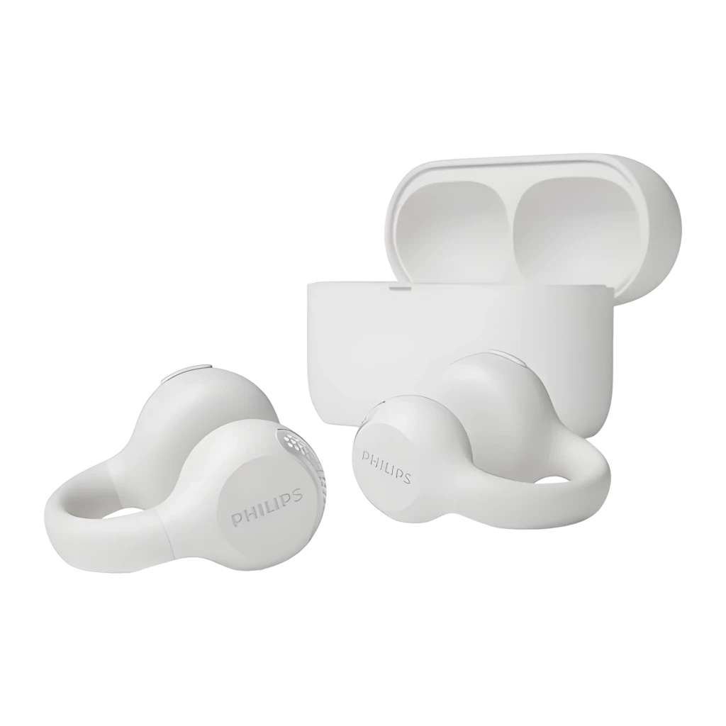 Philips TAQ2000WT Open-Ear TWS Bluetooth 5.4 28h IPX4 Multipunto Auriculares inalámbricos