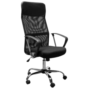 Powerbasics Mesh Negro con Respaldo reclinable Silla de oficina