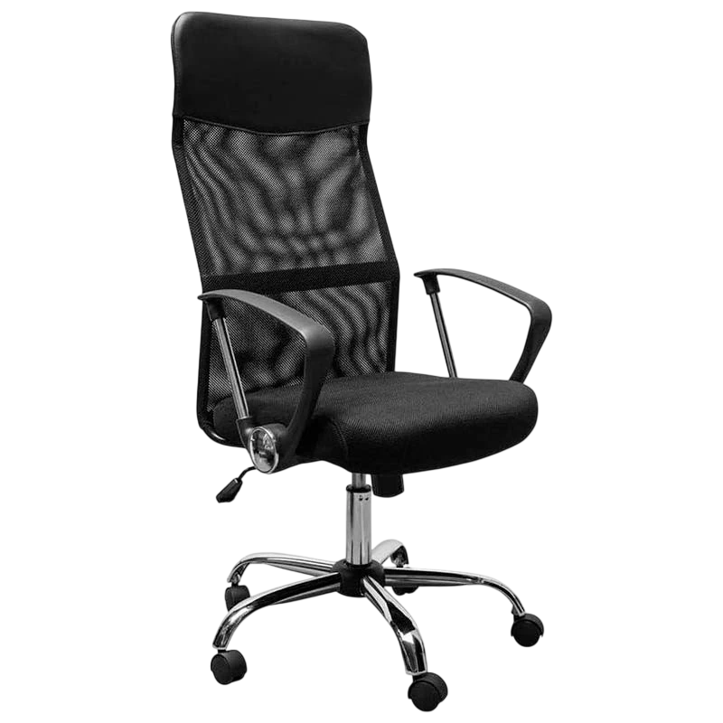 Powerbasics Mesh Negro con Respaldo reclinable Silla de oficina