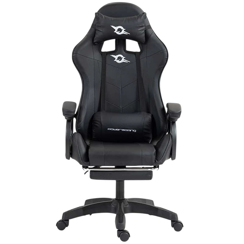 PowerGaming 7 puntos Masaje Reposapiés Negro 120kg Silla