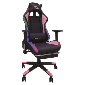 PowerGaming LED RGB V2 Rosa con Reposapiés 90kg Silla