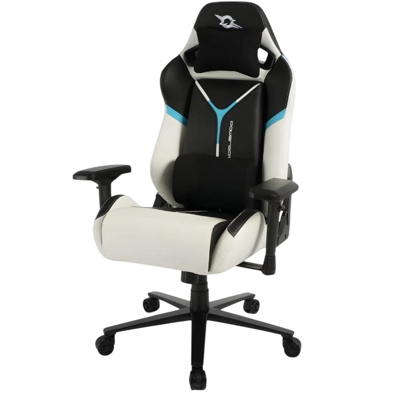PowerGaming ProLine reposabrazos 4D reclinable reposacabezas cojín lumbar cuero PU Silla gaming