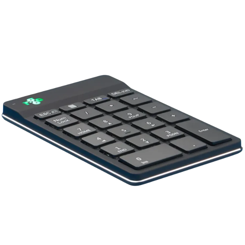 R-Go Tools Numpad Break compacto inalámbrico Bluetooth con indicador de pausa Teclado numérico
