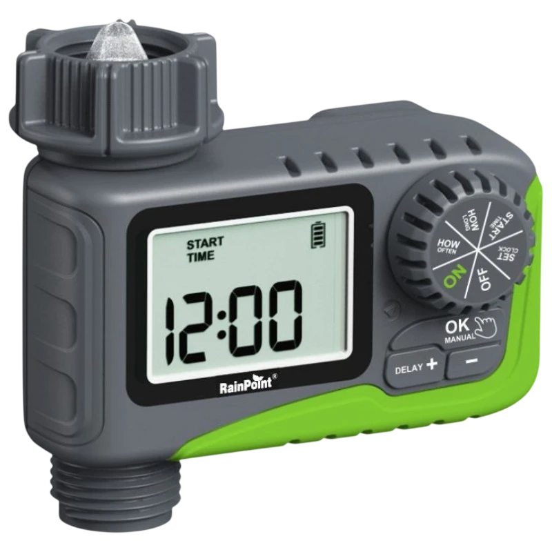 Rainpoint ITV105 Gris/Verde Temporizador de riego