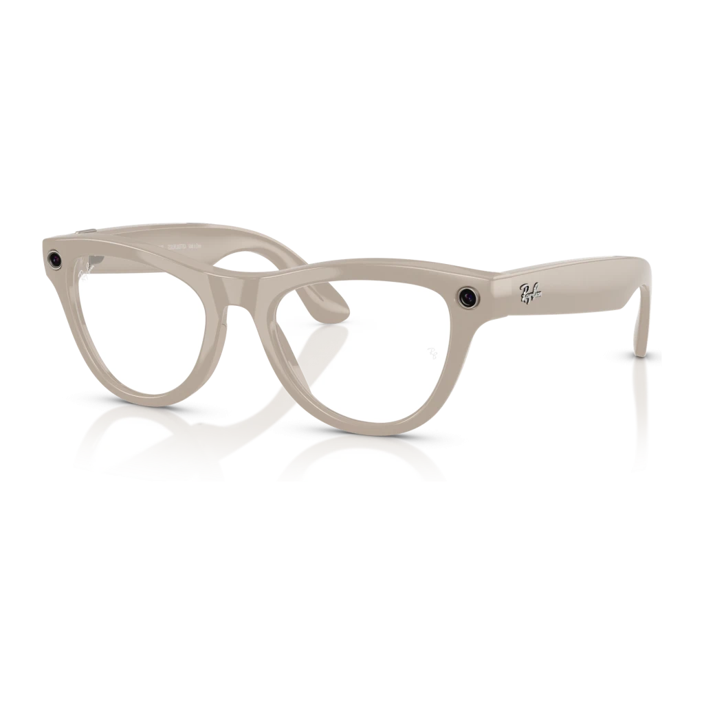 Ray-Ban Meta Skyler Gen 1 Tiza Brillante Gris 12MP Bluetooth Gafas inteligentes