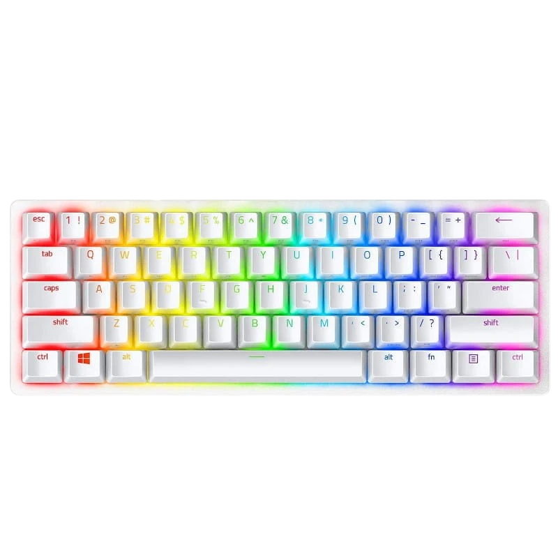 Razer Huntsman Mini Blanco Clicky Optical Switch Morado Teclado mecánico gaming