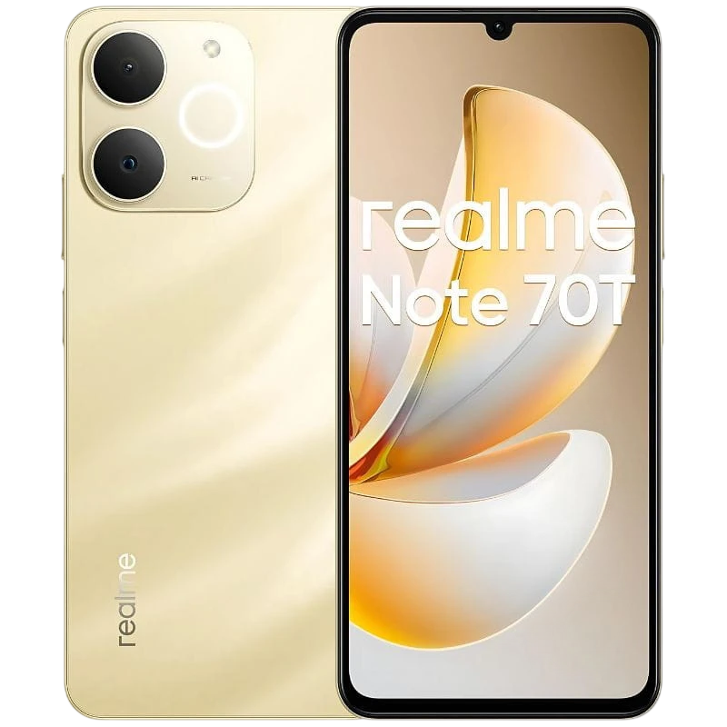 Realme Note 70T 4GB/128GB Dorado 6,74 pulgadas IPS 90Hz 50MP 6000mAh
