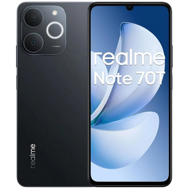 Realme Note 70T 4GB/64GB Negro 6,74 pulgadas IPS 90Hz 50MP 6000mAh
