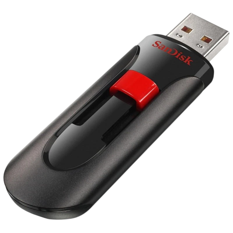 SanDisk Cruzer Glide 128GB Negro/Rojo USB 2.0 Pendrive