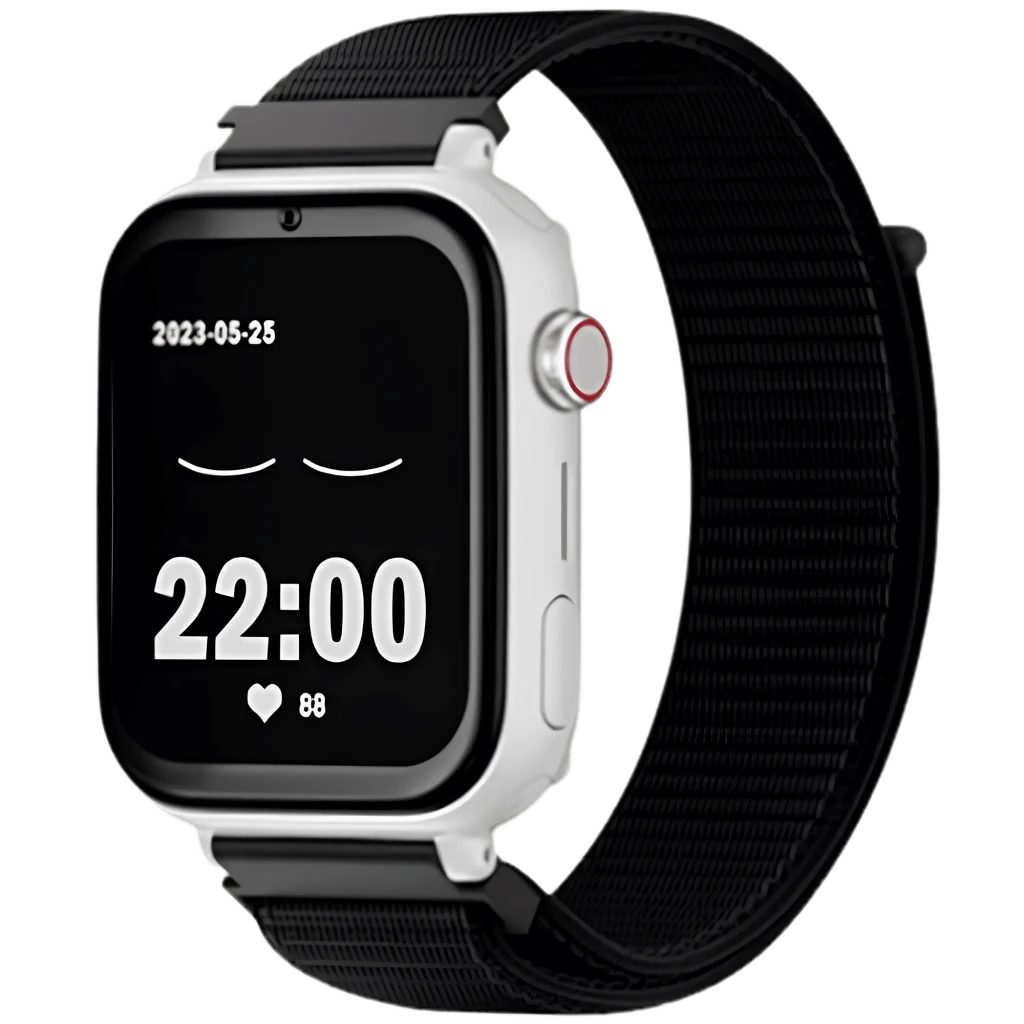 SaveFamily SaveWatch Plus Blanco Correa Tela Black 1,85 pulgadas IP67 Smartwatch