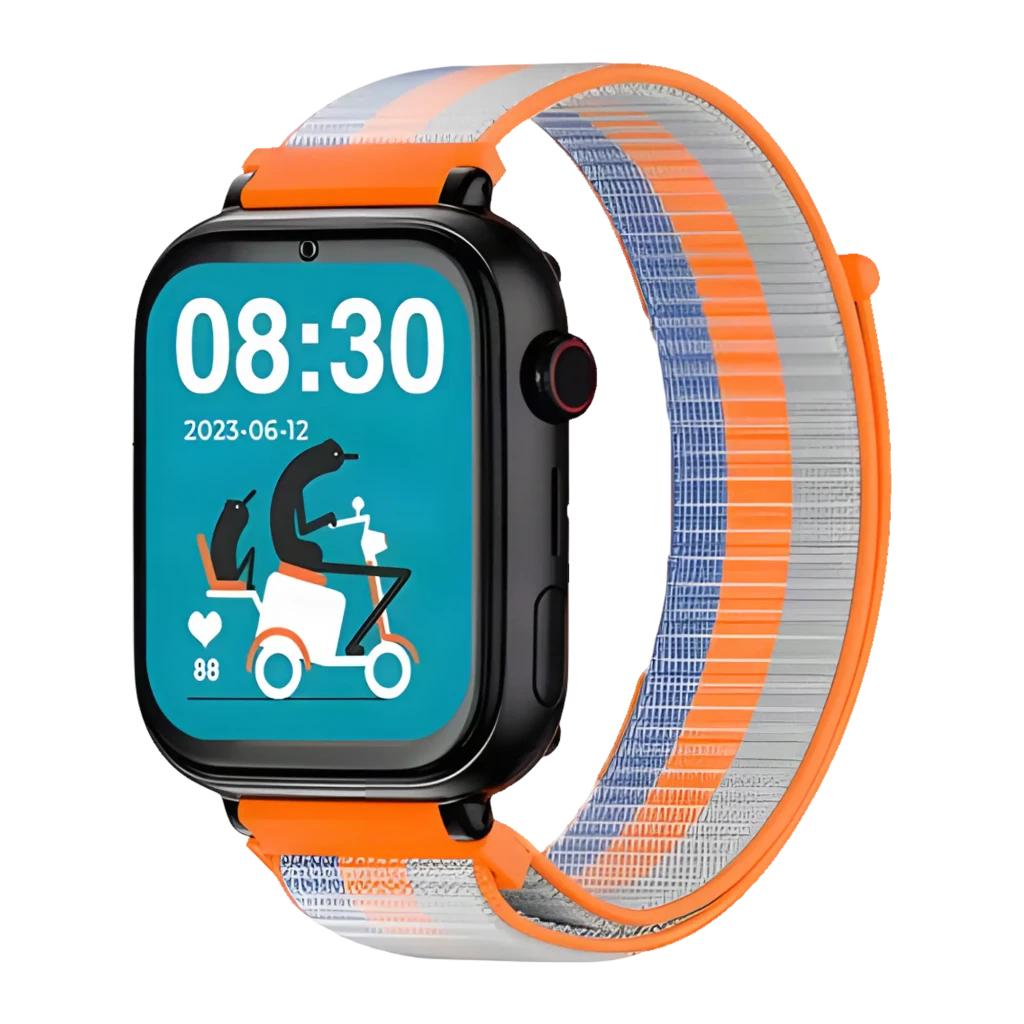 SaveFamily SaveWatch Plus Negro Correa Tela Amarillo Fluorescente 1,85 pulgadas IP67 Smartwatch