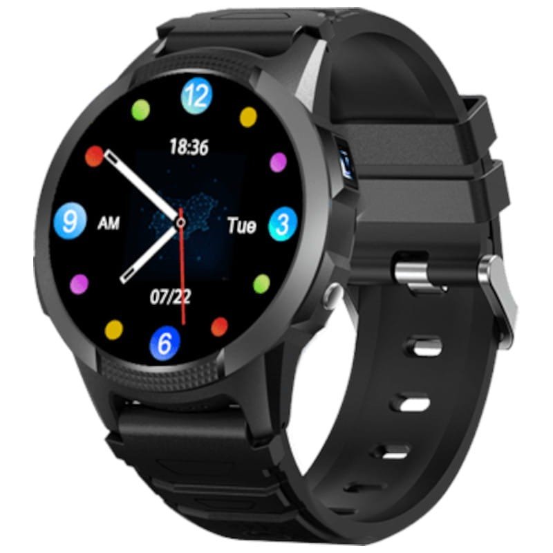SaveFamily Slim 4G Negro 1,28 pulgadas IPS GPS IP67 Smartwatch para niños