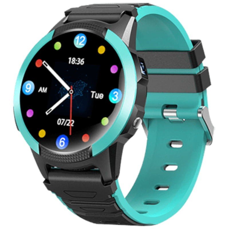 SaveFamily Slim 4G Verde 1,28 pulgadas IPS GPS IP67 Smartwatch para niños