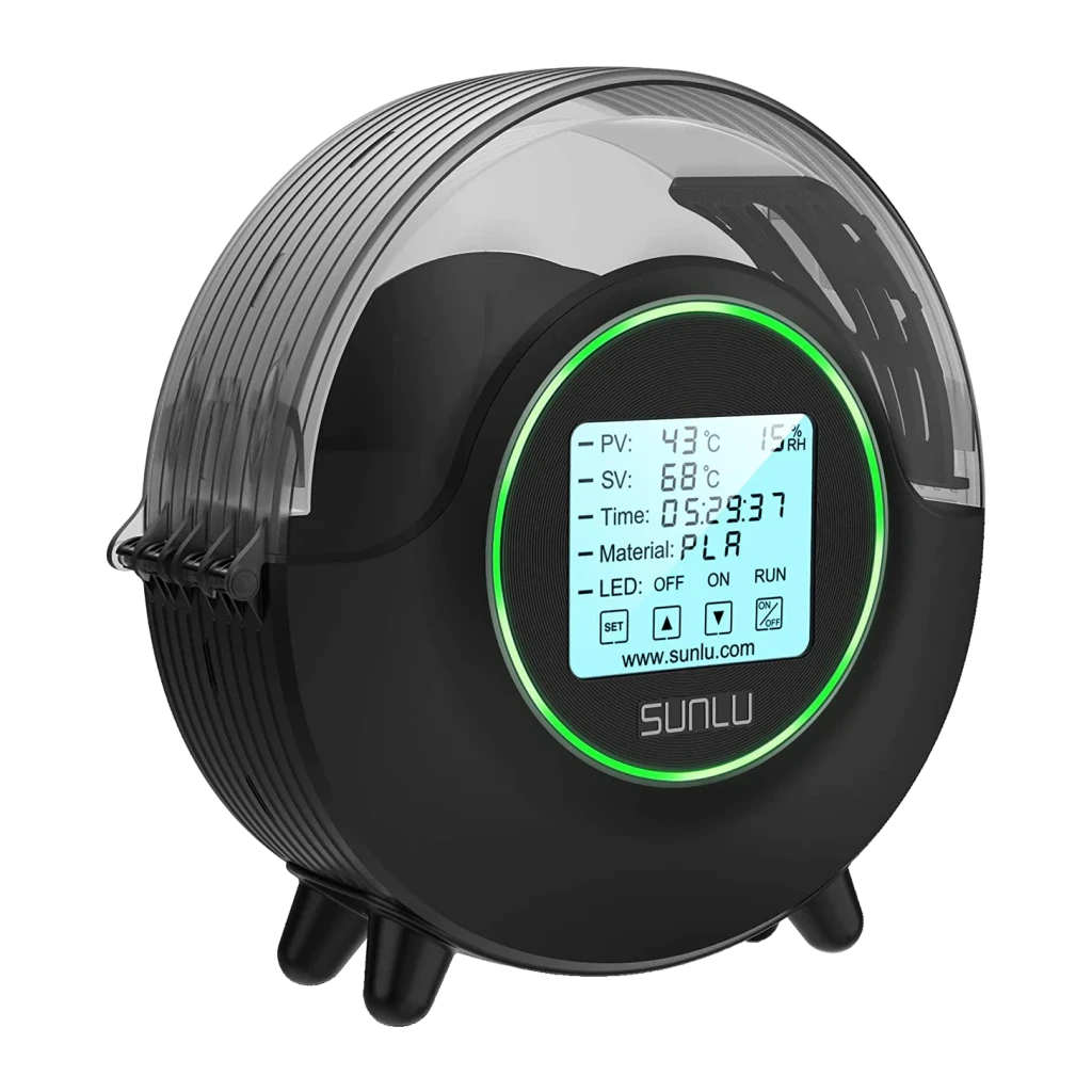 Secador de filamento SUNLU FilaDryer S2 Negro Circulación 360° PLA, PETG, ABS, PA, PC, TPU