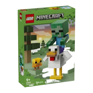 Set de construcción LEGO Minecraft Chicken Jockey 21582 344 piezas
