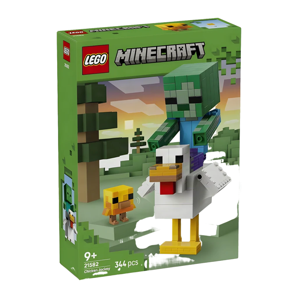 Set de construcción LEGO Minecraft Chicken Jockey 21582 344 piezas