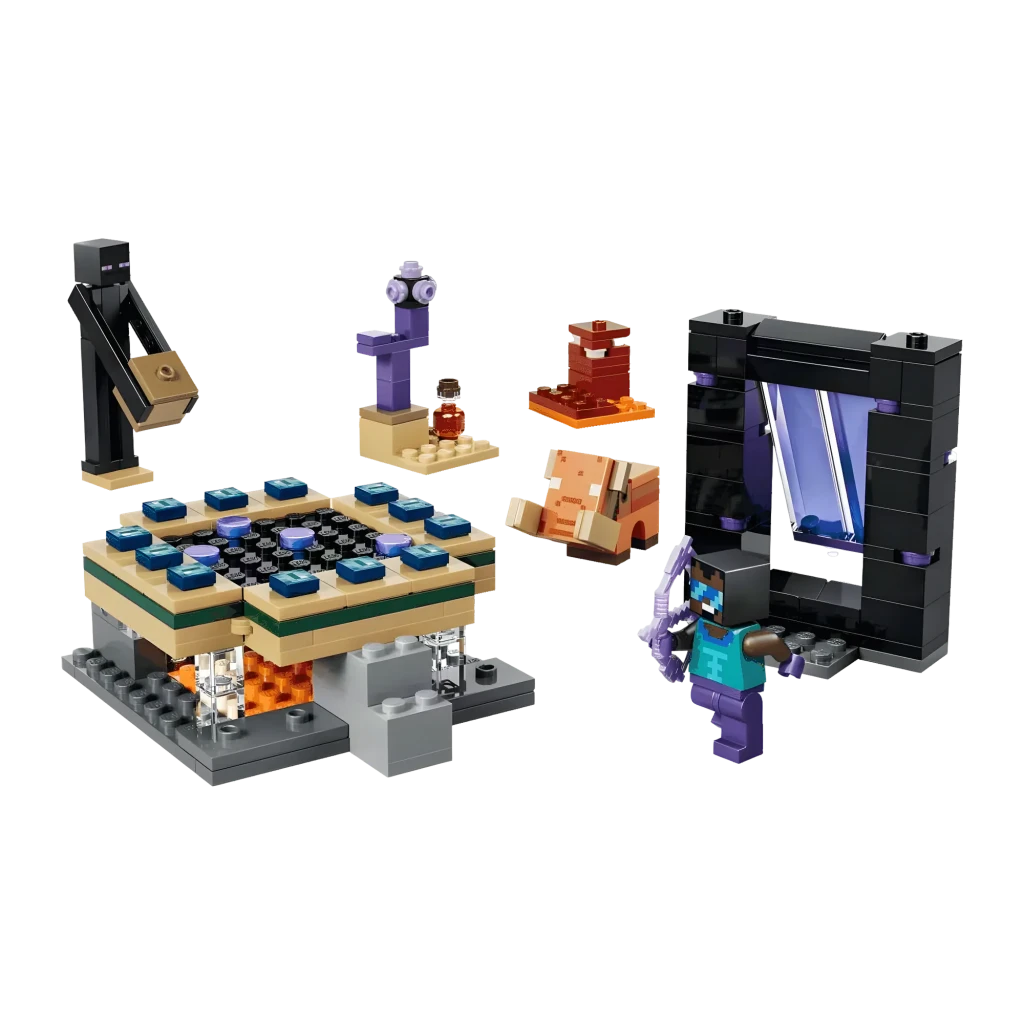 Set LEGO Minecraft El Viaje por el Nether y el Portal al End 21584 192 piezas A partir de 7 años