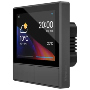 SONOFF NSPanel Negro WiFi Pantalla inteligente, centro de control, termostato y sensor ambiental
