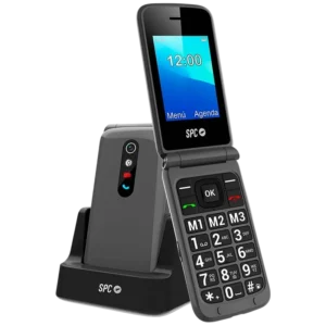 SPC Stella 2 Negro 2,4 pulgadas con base de carga Móvil básico