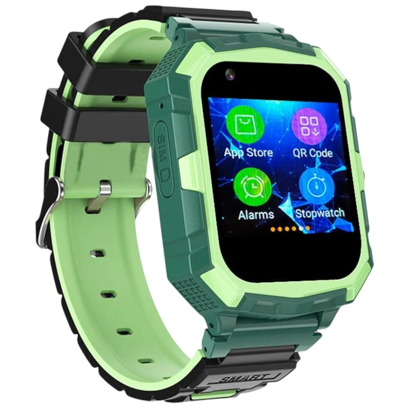 T32C 4G Verde 1,4 pulgadas IPS GPS IP67 Smartwatch para niños - Reloj inteligente