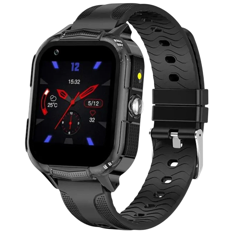 T35C 4G Negro 1,4 pulgadas TFT GPS IP67 Smartwatch para niños - Reloj inteligente