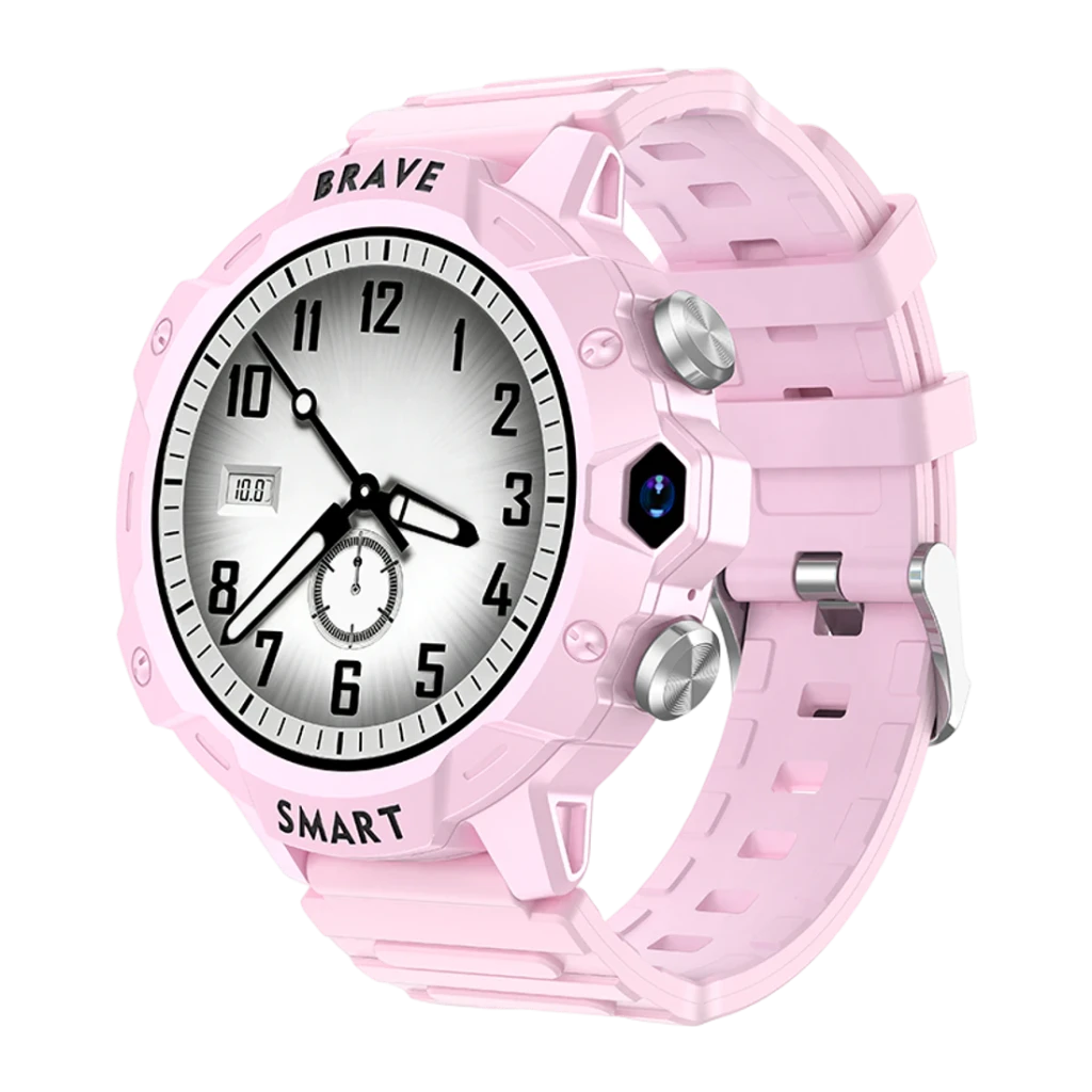 T75 Kids 4G Rosa Botón SOS Videollamada GPS LBS IP67 - Reloj inteligente