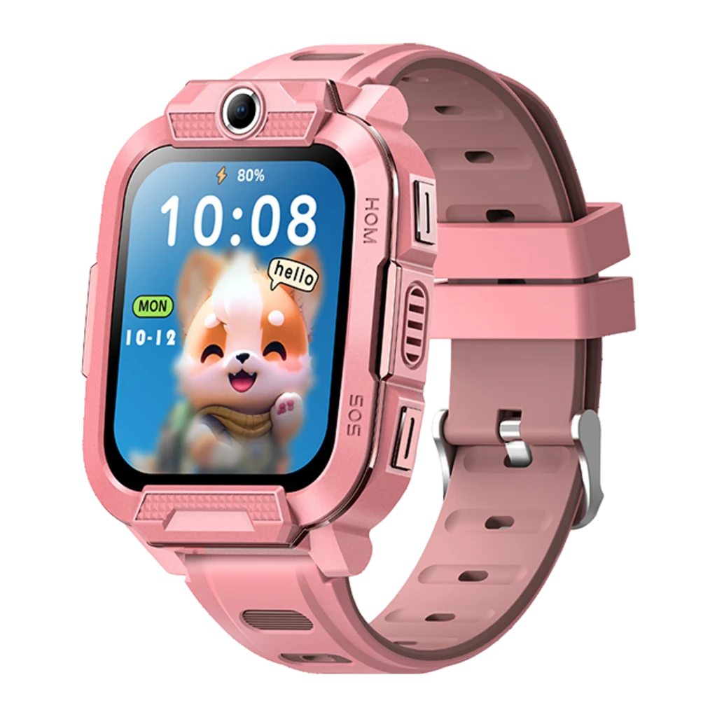 T89 Kids 4G Rosa 1,83 pulgadas Botón SOS Videollamada GPS AGPS LBS 2 días IP67 - Reloj inteligente