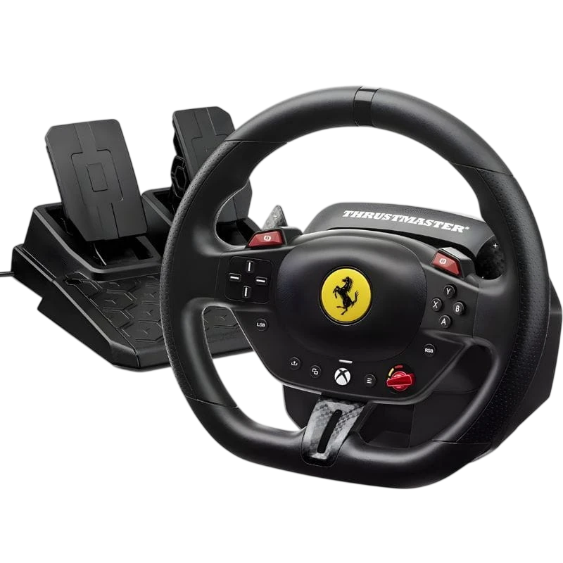 Thrustmaster T98 Ferrari 296 GTS Xbox Series/PC con pedalera sensores magnéticos Volante de simulación