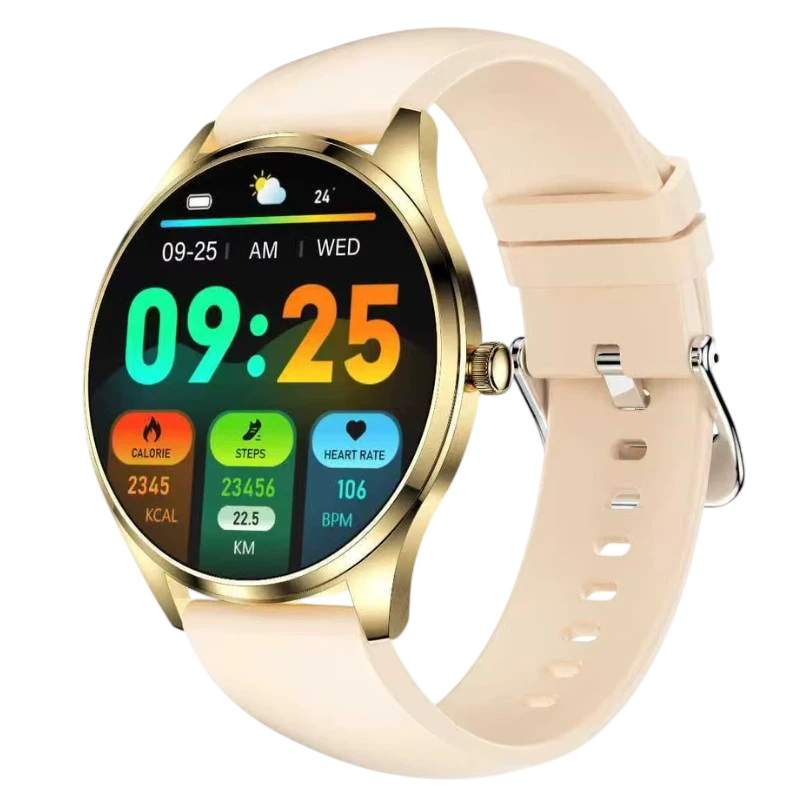 TN99 Correa Silicona Dorado 1,43 pulgadas AMOLED 5 días +100 deportes IP67 - Reloj inteligente